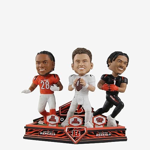 Joe Burrow Joe Mixon Ja’Marr Chase Cincinnati Bengals Triple Bobblehead NFL post thumbnail image