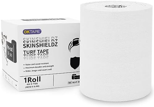 OK TAPE Turf Tape Football, Extra Wide Kinesiology Tape, Athletic Tape, Waterproof Sports Tape(White) 4 inches X 21 Feet post thumbnail image