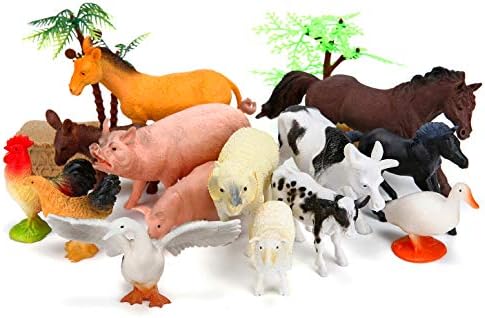 WODMAZ Farm Animals Figures Toys, 26PCS Realistic Jumbo Plastic Farm Figurines Playset Includes Fences, Learning Educational Toys for Boys Girls Toddlers Bath Cupcake Topper Birthday Set post thumbnail image