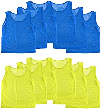 Super Z Outlet 12 Pinnies Scrimmage Vests Team Practice Jersey for Child Youth Teen Lightweight post thumbnail image