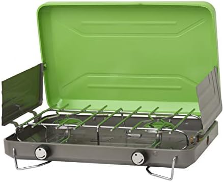 Flame King VT-101 2-Burner Portable Camping Stove Grill, Great for Outdoor Cooking, Backpacking, Compatible with 1LB Propane Gas Bottle post thumbnail image