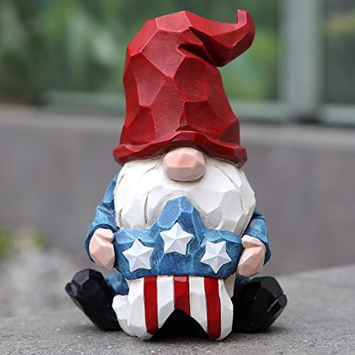 LEGIFO Garden Gnomes Solar Light Outdoor Statues, Knomes Decor Outdoor for Yard Patio Lawn Garden Decor for Outside, Gnomes Gifts Decorations, Naughty Funny Gnomes with Patriotic Stars post thumbnail image