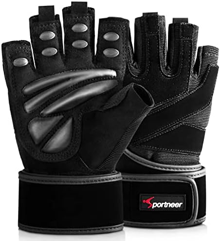 Sportneer Weight Lifting Gym Workout Gloves Padded Exercise Gloves with Wrist Wrap Support for Men & Women Weightlifting, Training, Pull Up, Fitness post thumbnail image