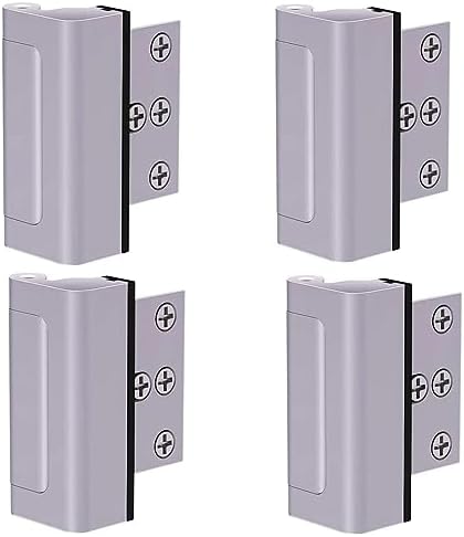 Wannianmu 4 Pack Door Security Lock, Upgrade Home Security Door Lock & Reinforcement Lock with 3 inch Stop and 8 Screws, Door Lock Child Proof Security Door Stopper for Inward Swinging Door post thumbnail image