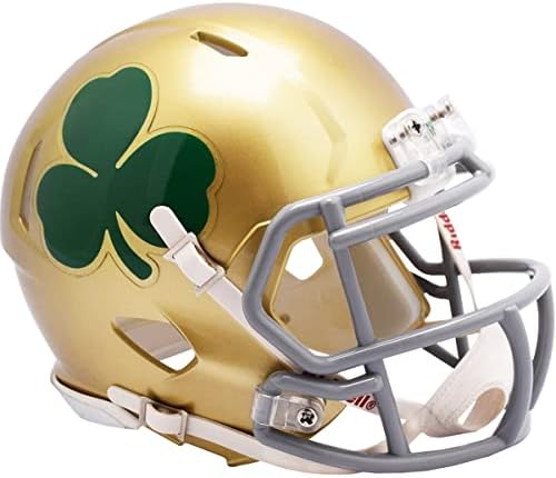 Notre Dame Fighting Irish Shamrock Revolution Speed Mini Football Helmet post thumbnail image