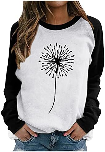 Yubnlvae Pullovers for Women Long Sleeve no Hood Breathable Lightweight Trendy Casual Dressy Plus Size O-Neck Printed Hoodies post thumbnail image