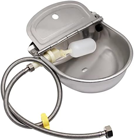 APlayfulBee Automatic Livestock Waterer, Stainless Steel Automatic Cow Drinking Water Bowl with Water Hose (3/4”) and Float Valve for Cattle Horse Goat Sheep Animals Pet Waterer Dispenser post thumbnail image