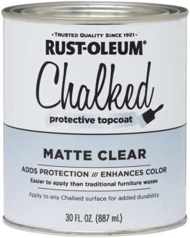 Rust-Oleum 1 qt Brands 287722 Clear Chalked Ultra Matte Paint, 30 Fl Oz (Pack of 1) post thumbnail image