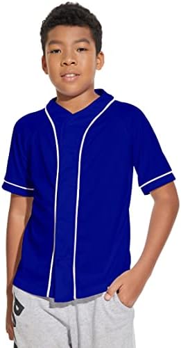 BAICAIYU Kids Baseball Jersey Solid Button Down Shirts Sports Uniform for Boy Gril Softball post thumbnail image