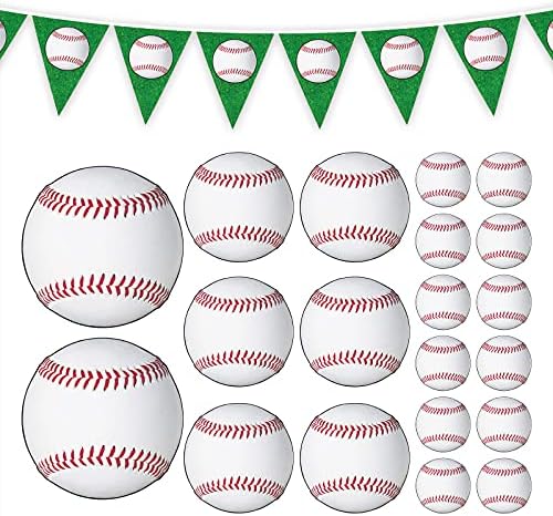 Baseball Party Pennant Banner Garland and Assorted Cutout Decorations post thumbnail image