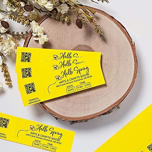 Avery Printable Tickets, Bright Yellow Colored Cardstock, 1.75″ x 5.5″, Laser/Inkjet, 250 Tickets (16434) post thumbnail image