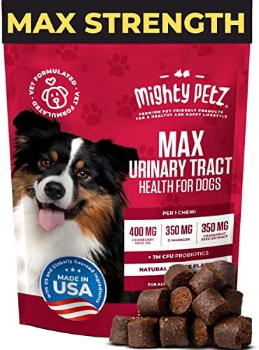 Mighty Petz MAX Cranberry for Dog UTI Treatment – Urinary Tract, Kidney & Bladder Health. Advanced Cranberry Supplement for Dogs + D Mannose + Probiotics. Supports Immune Response & Incontinence post thumbnail image