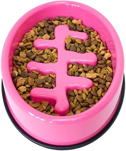 Downtown Pet Supply – Slow Feeder Dog Bowls – Anti-Choke Dog Food Bowl for Wet Dog Food, Solids and Dry Dog Food – Non-Slip Feet – BPA, PVC & Phthalate Free – Fish – Pink post thumbnail image