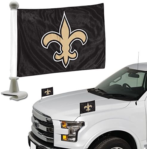 FANMATS 61874 New Orleans Saints Ambassador Car Flags – 2 Pack Mini Auto Flags, 4in X 6in, Perfect for Hood or Trunk post thumbnail image