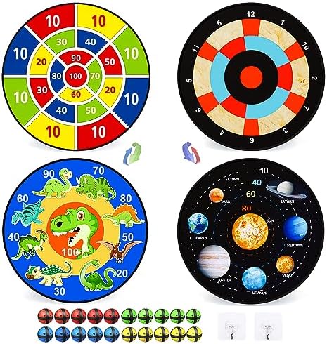 2 Dart Board 20 Sticky Balls Sets Outdoor Games Toys Gifts for 3 4 5 6 7 8 9 10 11 12 Year Old Boys Girls Family Party Sports Carnival Yard Indoor Fun Games for Toddlers Kids Age 3+ Boy Girl Toys post thumbnail image