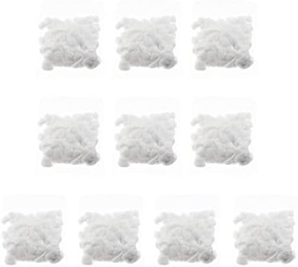 Leefasy 10pack(/100) Hamster Warm Cage House Filler Hamster Accessories Dia.2cm, White post thumbnail image