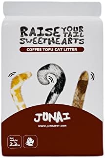 JUNAI Tofu Cat Litter(2.3kg/5LB), Coffee Clumping Cat Litter Pellet Natural Vegan Kitty Litter, Lightweight and Dust Free cat Litter for Multiple Cats, Flushable and Biodegradable post thumbnail image