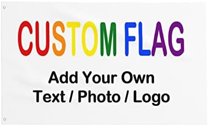 SONGYU Custom Flag 3×5 Foot Polyester Customized Customize Flags Banners Personalized Garden Outdoor Yard Home Party Decor – Print Your Own Logo Design With Words Pictures Photos Text, White post thumbnail image