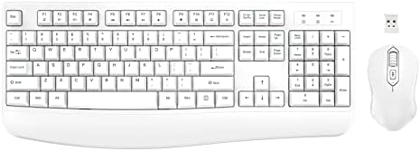 Wireless Keyboard and Mouse Combo, EDJO Full-Sized Ergonomic Computer Keyboard with Wrist Rest and 3 Level DPI Adjustable Wireless Mouse for Windows, Mac OS Desktop/Laptop/PC (White) post thumbnail image