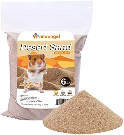 Niteangel Hamster Desert Bath Sand | No-Dust Bath or Potty Litter Sand for Hamster Chinchillas Gerbil Mice Degu or Other Small Pets post thumbnail image