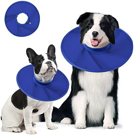 Dog Recovery Collar,Dog Soft Cone Collar Alternative After Surgery,Adjustable,Breathable E Collar for Large/Medium/Small Dogs Cats,Blue S post thumbnail image