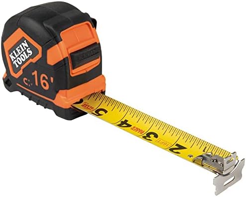 Klein Tools 9216 Tape Measure, Heavy-Duty Measuring Tape with 16-Foot Double-Hook Double-Sided Nylon Reinforced Blade, with Metal Belt Clip post thumbnail image