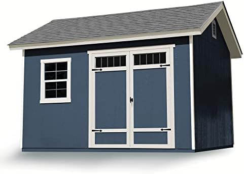 Handy Home Products Beachwood 10×12 Do-it-Yourself Wooden Storage Shed Tan post thumbnail image