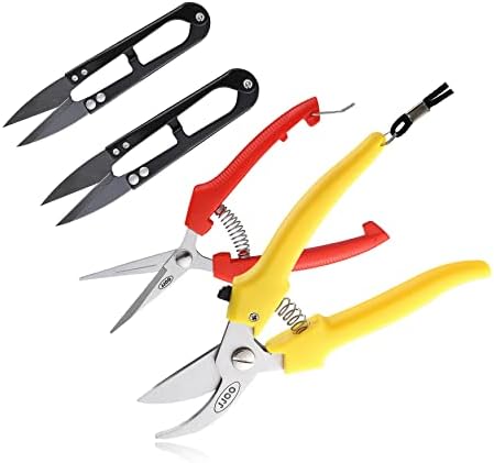 4 PCS Garden Shears, Stainless Steel Garden Scissors With PP Handle, Heavy Duty Hand Garden Clippers, Pruning Shears for flowers, plant, Floral and Bonsai post thumbnail image