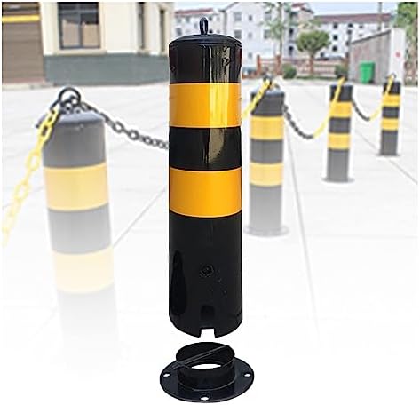 AsiLoP Traffic Delineator Posts, Driveway Security Post Barrier Portable Parking Pole Barrier Bollard Post Removable Security Posts Traffic Safety Delineator for Parking Lot,Construction Lot (Size post thumbnail image