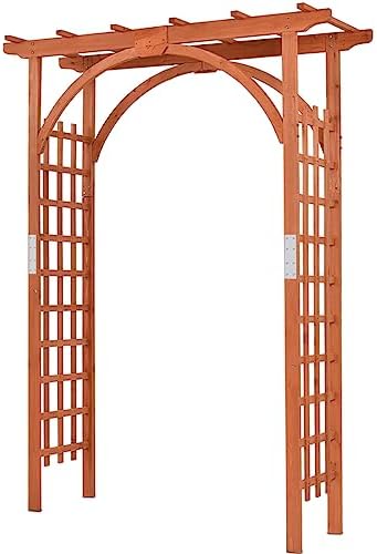 Giantex 85inch Wooden Garden Arch Wedding Arch for Ceremony, Garden Arbor Trellis for Climbing Plants Vines, Easy Assembly, Outdoor Flower Arches Wedding Arbor for Bridal Party post thumbnail image