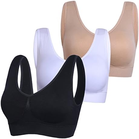 PRETTYWELL Sleep Bras for Women, Comfort Seamless Wireless Stretchy Sports Bra,3 Pack Yoga Bras, with Removable Pads post thumbnail image