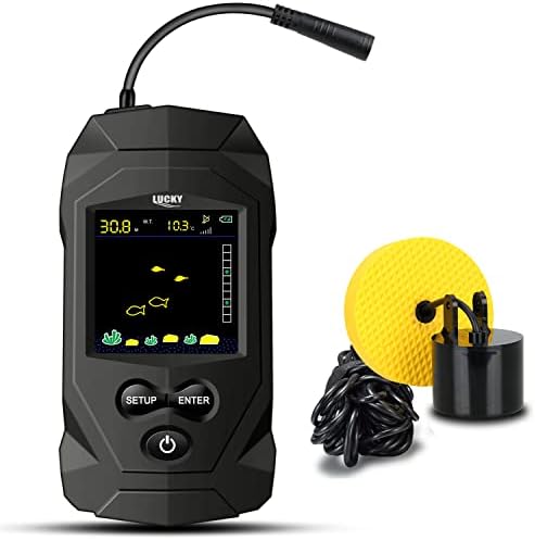 LUCKY Display Portable Fish Finder Sensor Wired Handheld Depth Finder Sonar Sea Kayak Fish Finders Transducer post thumbnail image