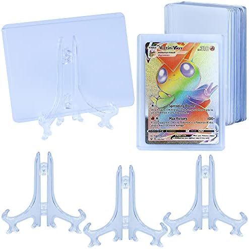 25 Toploader and 10 Stand Bundle, Designed for Perfect Trading Card Display and Protection Including Sports Cards, MTG, Yugioh, Pokemon and Other Standard Sized Cards. post thumbnail image