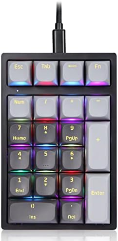 Darmoshark Mechanical Numeric Keypad Hot-Swap GATERON Switch Wired Gaming Keypad RGB Backlit PBT Keycap 21 Keys Mini Numpad Portable Keypad Extended Layout post thumbnail image