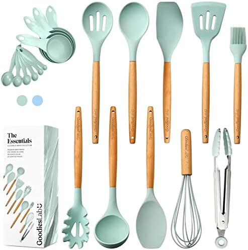 Kitchen Silicone Cooking Utensils Set of 20 , Wooden Utensils For Cooking, Serving Utensils Kitchen Tool/ Gadgets, Spatula Set post thumbnail image