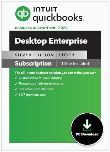 Intuit QuickBooks Desktop Enterprise Silver 2024 1 User, 1-Year Subscription [PC Download] post thumbnail image