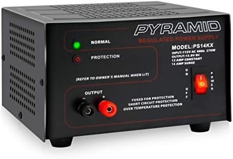 Pyramid Universal Compact Bench Power Supply-12 Amp Linear Regulated Home Lab Benchtop AC-to-Dc 12V Converter w/ 13.8 Volt Dc 115V AC 270 Watt Power Input, Screw Type Terminals, Cooling Fan-PS14KX.5 post thumbnail image