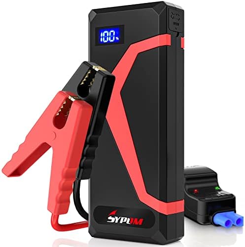 SYPOM 4150A Peak Jump Starter Battery Pack – 12V Jump Box for All Gas/Up to 12L Diesel – Dual USB Power Bank, Emergency Light (Red) post thumbnail image