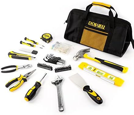 DOWELL 146PCS Homeowner Tool Set, Household Repairing Tool Kit with 14-Inch Wide Mouth Open Storage Tool Bag post thumbnail image