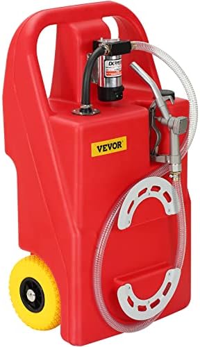 VEVOR Fuel Caddy, 32 Gallon, Portable Fuel Storage Tank On-Wheels, with 12V DC 140 W Transfer Pump (for Diesel Only), Diesel Fuel Container with 13 Ft Hose, Flow Rate 40L/min, for Trucks, Boats post thumbnail image