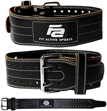 Fit Active Sports Professional Weight Lifting Belt for Men and Women | Durable, Comfortable, Fully Adjustable with Buckle | Premium Leather for Maximum Back Support and Injury Prevention post thumbnail image