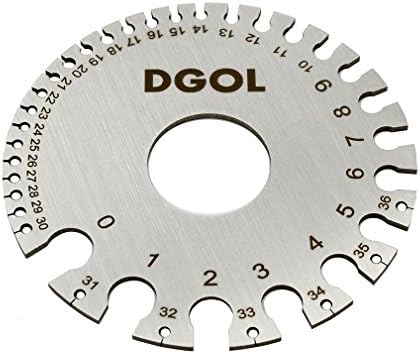 DGOL Stainless Steel SWG Sheet Metal Wire Cable Gage Standard Thickness Gauge with Very Clear Numbers and Letters post thumbnail image