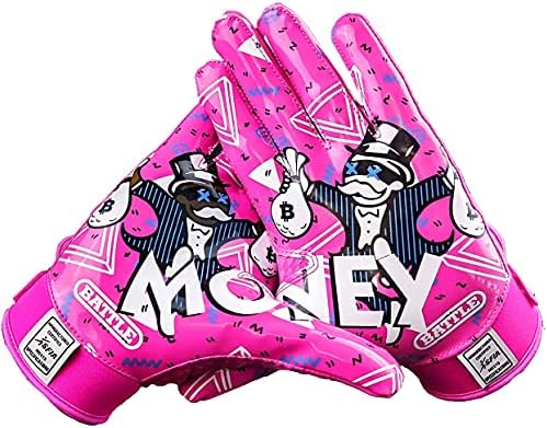 Battle Sports Money Man 2.0 Wide Receiver Football Gloves – Youth Football Gloves – Ultra Grip Gloves post thumbnail image