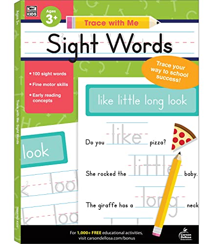 Trace With Me: Sight Words Kids Handwriting Workbook, Preschool-Grade 2, Letter Tracing the Alphabet, Writing Practice post thumbnail image