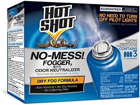 Hot Shot No-Mess! Fogger With Odor Neutralizer, Kills Hidden Bugs, No Need To Turn Off Pilot Lights , 3-Count, 6-Pack post thumbnail image