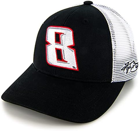 Checkered Flag Sports Kyle Busch 2023 Big Number 8 White Mesh Hat Black/White post thumbnail image