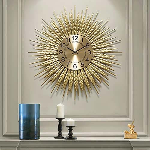 DAYDAYART Modern Large Wall Clock Decorative Metal Mid Century Wall Clocks, Gold Big Silent Non-Ticking Clock, Modern Handmade Home Art Decor for Living Room,Bedroom,Dining Room, 24 Inch post thumbnail image