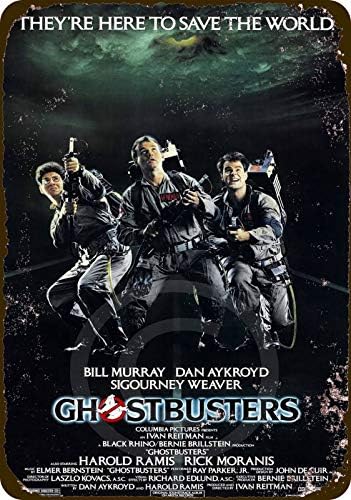 HomDeo Rusty Look 1984 Ghostbusters Movie Classic Decor Home Wall Poster Vintage Retro Metal Signs Vintage Ranch Wall Decor Art Retro Style Tin Sign 8 x 12 post thumbnail image