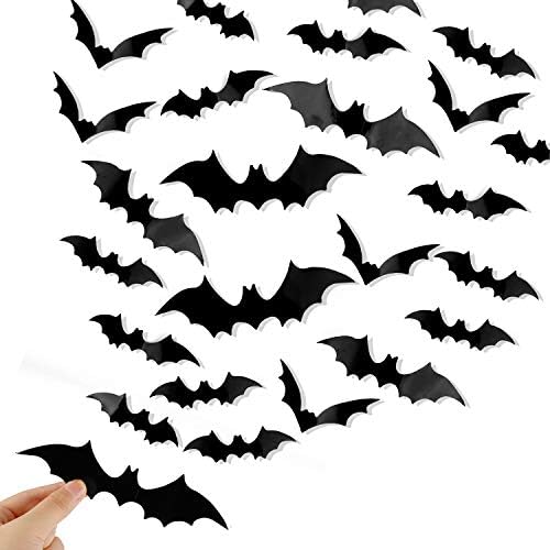 DIYASY Bats Wall Decor,120 Pcs 3D Bat Halloween Decoration Stickers for Home Decor 4 Size Waterproof Black Spooky Bats for Room Décor post thumbnail image