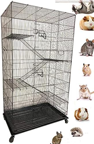 X-Large 5-Levels Ferret Chinchilla Sugar-Glider Rats Mice Gerbil Cage with Removable Rolling Stand, 32-Inch by 19-Inch by 60-Inch post thumbnail image